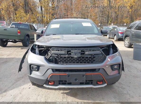 1FMSK8JH1NGA21522 2022 FORD FORD EXPLORER Gray Widok zestawu wskaźników