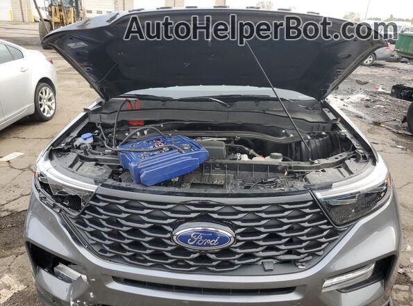 1FMSK8KH9RGA84291 2024 FORD FORD EXPLORER Серый Вид задней части салона
