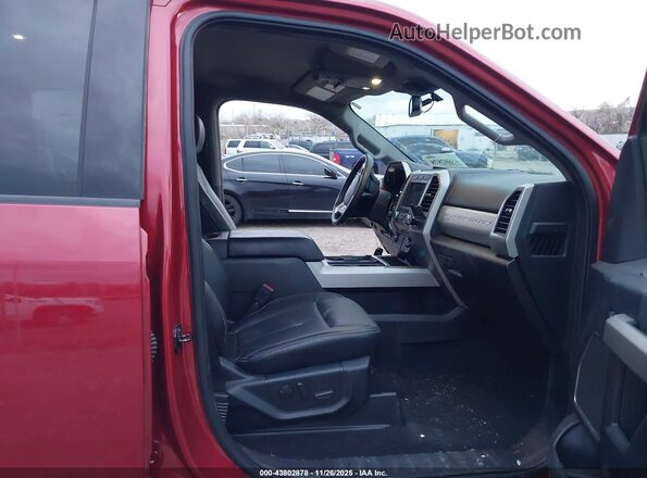 1FT7W2BNXLEE06649 2020 FORD F-250 Red Widok wnętrza z przodu
