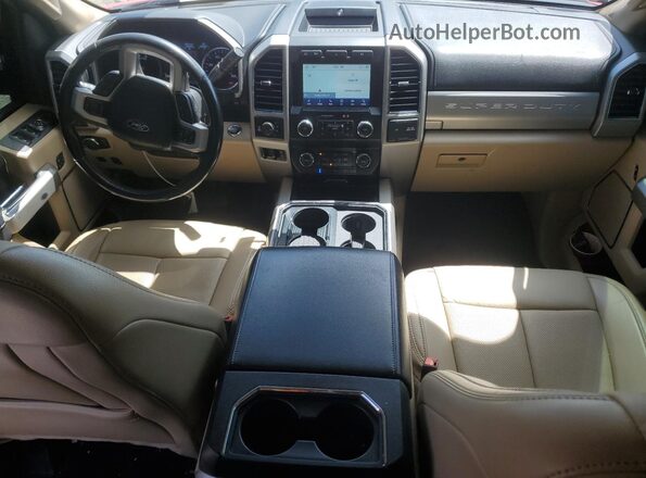 1FT7W2BT6MEC78121 2021 FORD F250 Red Вид панелі приладів