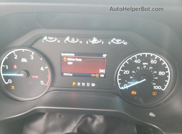 1FT7W2BT9SEC64050 2025 FORD F250 White Widok zestawu wskaźników