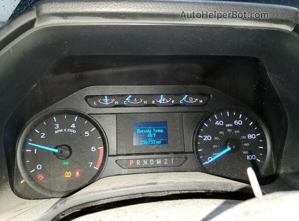 1FT7X2B66JEC85525 2018 FORD F250 Black Instrument cluster view