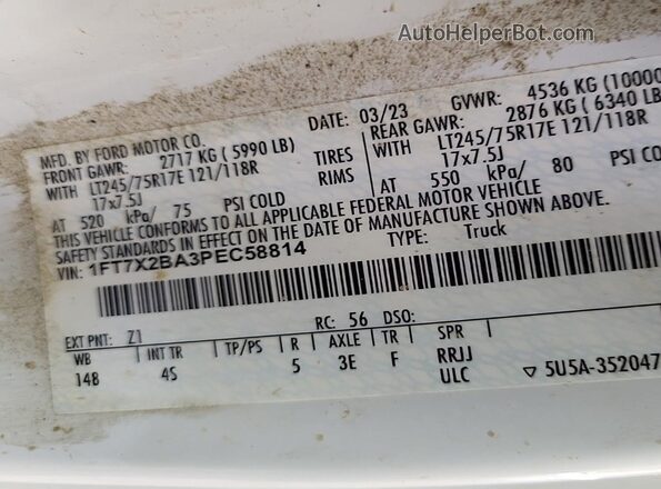 1FT7X2BA3PEC58814 2023 FORD F-250  