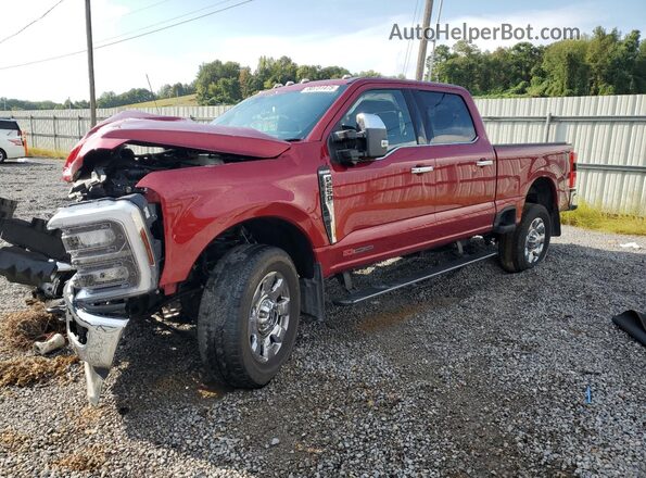 1FT8W2BM8SEC06217 2025 FORD F250 Красный Передняя левая четверть