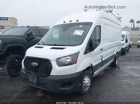 1FTBF4X87MKA74178 2021 FORD TRANSIT-350 White Przód lewy