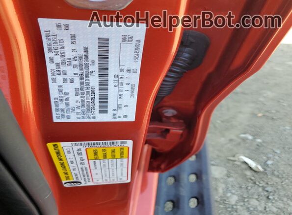 1FTER4LR6RLE20161 2024 FORD RANG Orange ძრავის განყოფილების ხედი