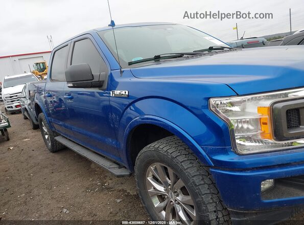 1FTEW1EGXJFB58313 2018 FORD F150 Blue Widok wnętrza z tyłu