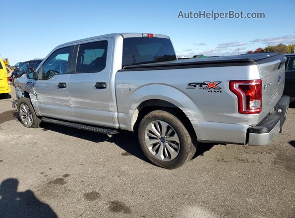 1FTEW1EP3HFB33778 2017 FORD F150 Silver Задня ліва чверть