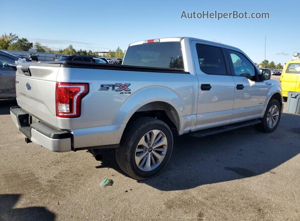1FTEW1EP3HFB33778 2017 FORD F150 Silver Задня права чверть