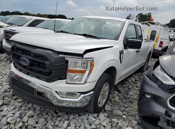 1FTEX1CB1NKD32206 2022 FORD F150 White Առջևի ձախ երեք քառորդ տեսարան