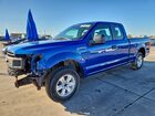 2018 Ford F150 Super Cab Синий vin: 1FTEX1CB9JKD32108