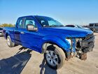 2018 Ford F150 Super Cab Синий vin: 1FTEX1CB9JKD32108