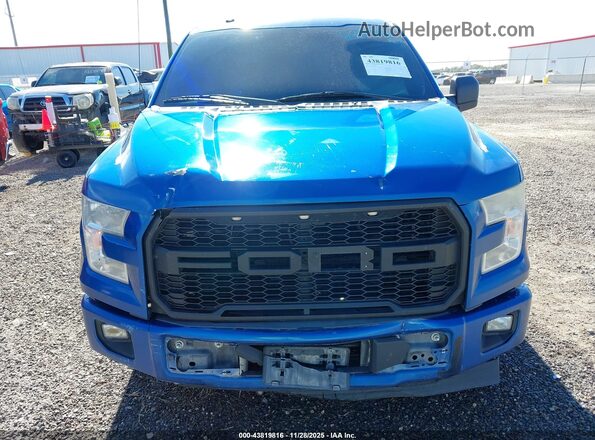 1FTEX1CP1HKD33114 2017 FORD F150 Blue Widok zestawu wskaźników