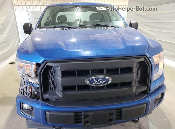 1FTEX1E86HKE32095 2017 FORD F150 Синий Вид спереди