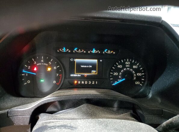 1FTEX1E86HKE32095 2017 FORD F150 Синий Вид щитка приборов