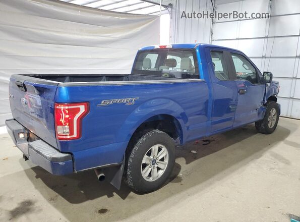 1FTEX1E86HKE32095 2017 FORD F150 Синий Задняя правая четверть