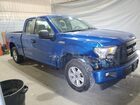 2017 Ford F150 Super Cab Синий vin: 1FTEX1E86HKE32095