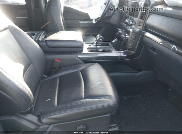 1FTFW1ED6NFB12767 2022 FORD F150 Black წინა სალონის ხედი