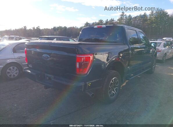 1FTFW1ED6NFB12767 2022 FORD F150 Black უკანა მარჯვენა