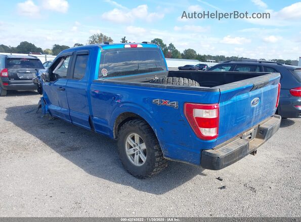 1FTFX1E5XMFA09727 2021 FORD F150 Blue Tył lewy