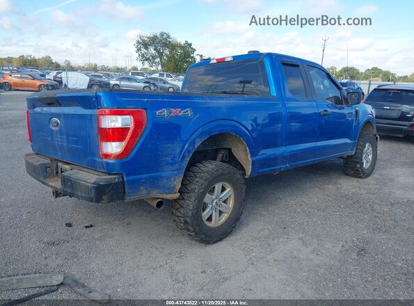 1FTFX1E5XMFA09727 2021 FORD F150 Blue Tył prawy