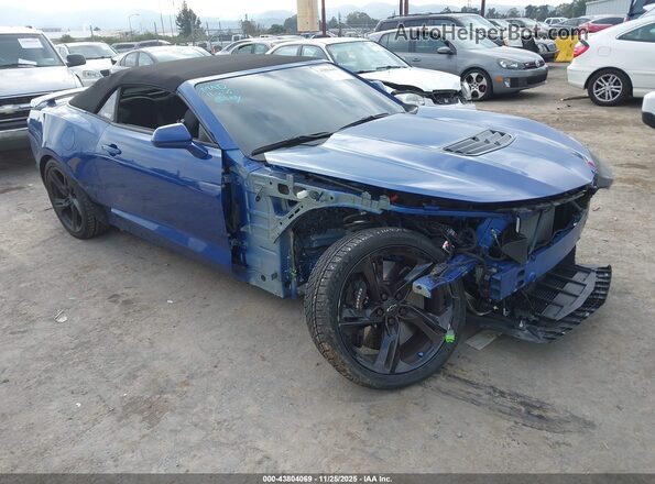 1G1FH3D74R0118232 2024 CHEVROLET CAMARO Синий Передняя правая четверть