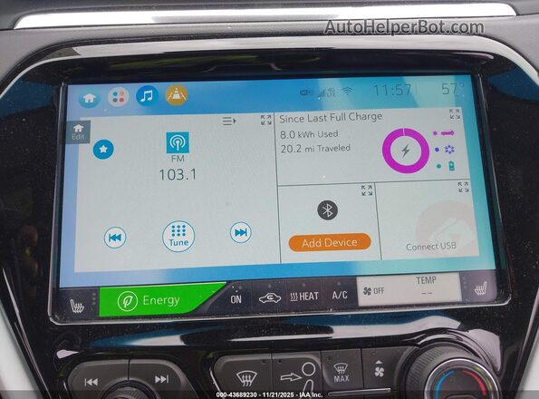 1G1FZ6S04M4100366 2021 CHEVROLET BOLT Серый 
