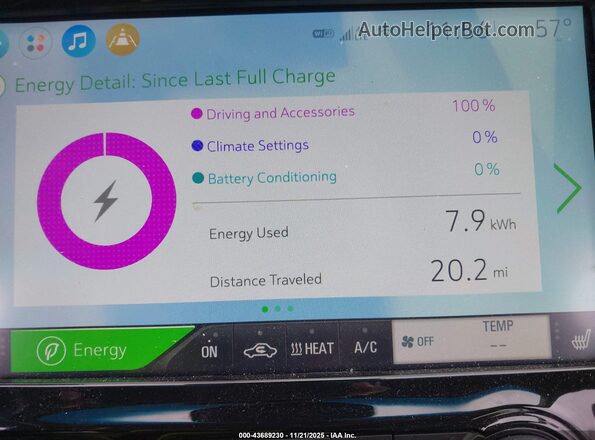 1G1FZ6S04M4100366 2021 CHEVROLET BOLT Серый 