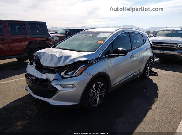 1G1FZ6S05M4100893 2021 CHEVROLET BOLT Silver Առջևի ձախ երեք քառորդ տեսարան