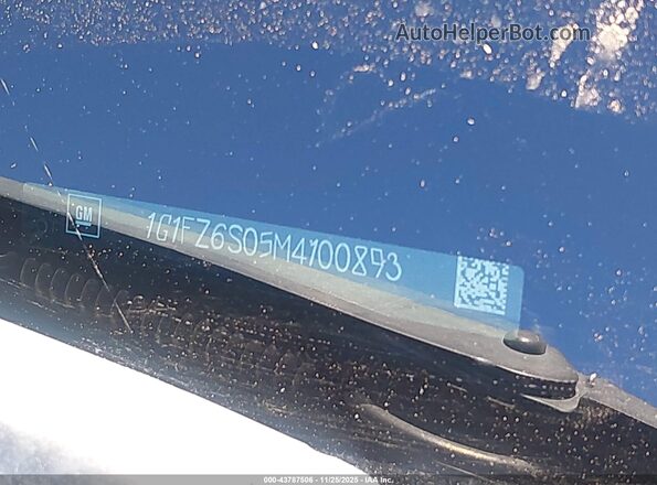 1G1FZ6S05M4100893 2021 CHEVROLET BOLT Silver Շարժիչի բաժամունքի տեսք