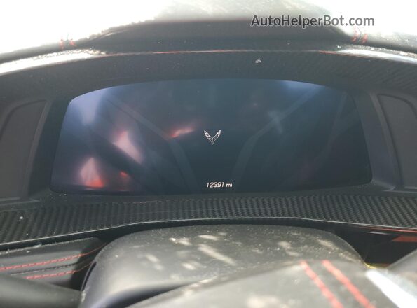1G1Y83D42L5113751 2020 CHEVROLET CORVETTE Black Vista del cuadro de instrumentos