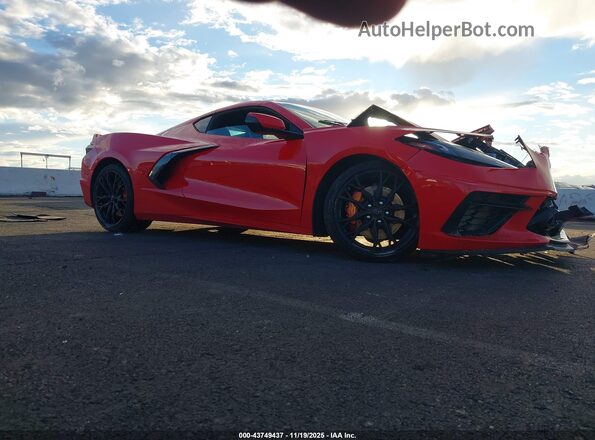 1G1YA2D42P5112457 2023 CHEVROLET CORVETTE Red Передня права чверть