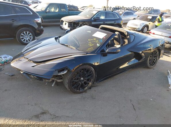 1G1YA2D44S5106328 2025 CHEVROLET CORVETTE Black Przód lewy