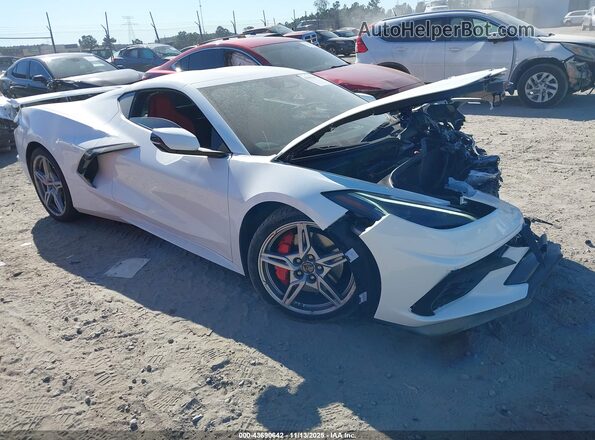 1G1YA2D45S5101784 2025 CHEVROLET CORVETTE Белый Передняя правая четверть