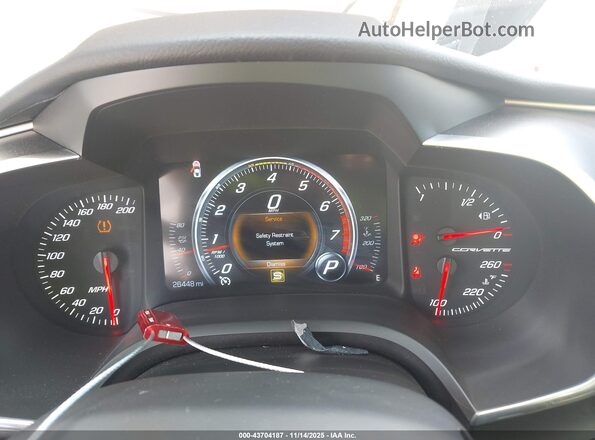1G1YY2D72J5103447 2018 CHEVROLET CORVETTE Синий Вид задних сидений