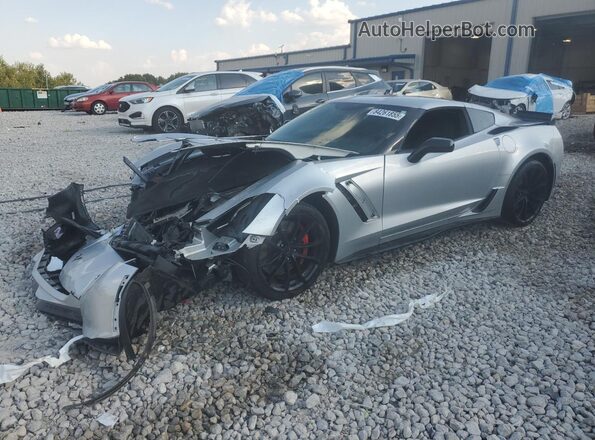 1G1YY2D79H5123138 2017 CHEVROLET CORVETTE Серебряный Передняя левая четверть