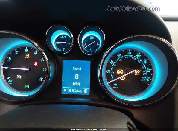 1G4PR5SK3G4100446 2016 BUICK VERANO Синий Вид задних сидений