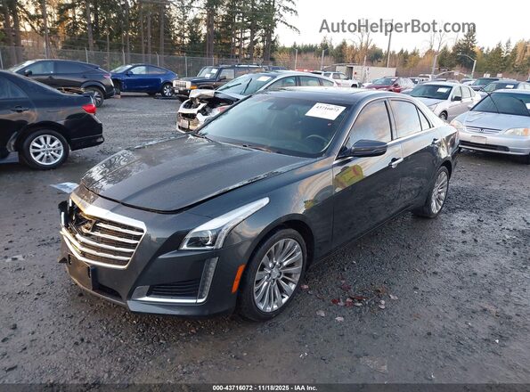 1G6AX5SX3H0207553 2017 CADILLAC CTS Gray Առջևի ձախ երեք քառորդ տեսարան