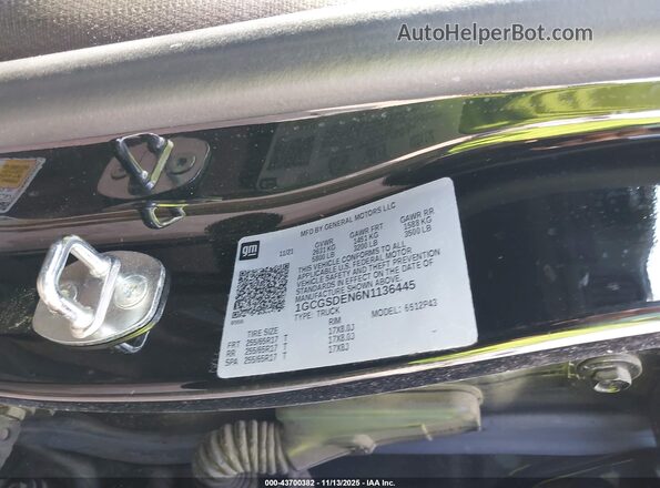 1GCGSDEN6N1136445 2022 CHEVROLET COLORADO Черный Вид подкапотного пространства