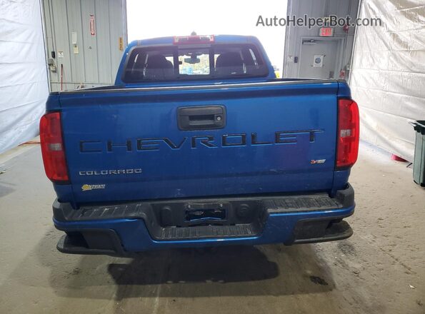 1GCGTCEN4M1219216 2021 CHEVROLET COLORADO Синий Вид сзади