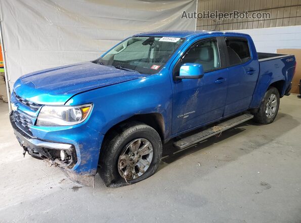 1GCGTCEN4M1219216 2021 CHEVROLET COLORADO Синий Передняя левая четверть