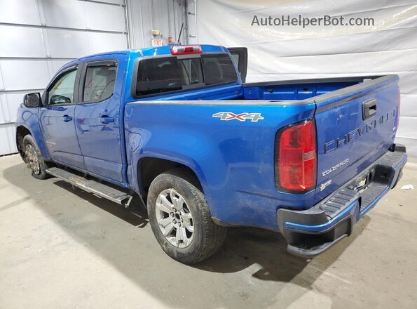 1GCGTCEN4M1219216 2021 CHEVROLET COLORADO Синий Задняя левая четверть