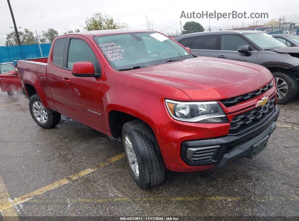 1GCHSCEN1M1294253 2021 CHEVROLET COLORADO Красный Передняя правая четверть