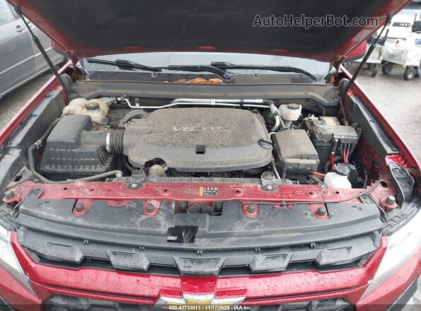 1GCHSCEN1M1294253 2021 CHEVROLET COLORADO Красный Вид сзади