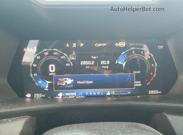1GCPSBEK5S1173475 2025 CHEVROLET COLORADO White Instrument cluster view