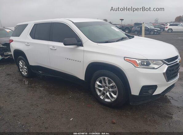 1GNERFKW7MJ143468 2021 CHEVROLET TRAVERSE Белый Передняя правая четверть
