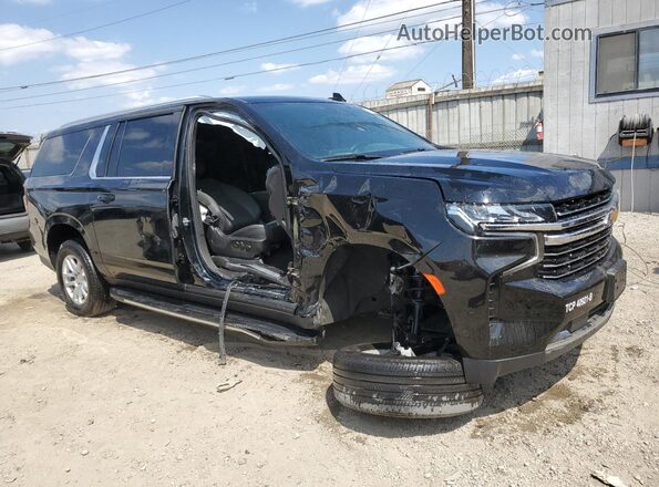 1GNSCCKT9PR473160 2023 CHEVROLET SUBURBAN Черный Передняя правая четверть