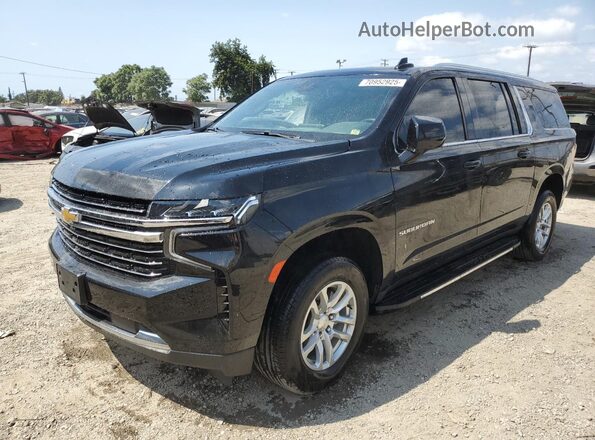 1GNSCCKT9PR473160 2023 CHEVROLET SUBURBAN Черный Передняя левая четверть