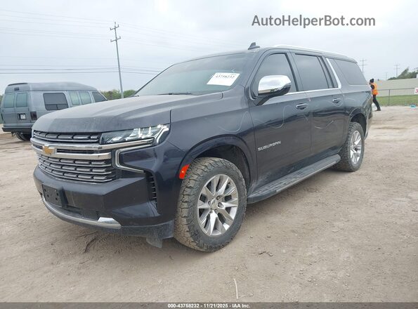 1GNSCFKD4PR322124 2023 CHEVROLET SUBURBAN Dark Blue Vista tres cuartos delantera izquierda
