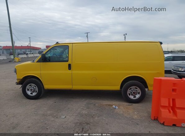 1GTW7AFG0L1252152 2020 GMC SAVANA CARGO Yellow Widok wnętrza 360 stopni